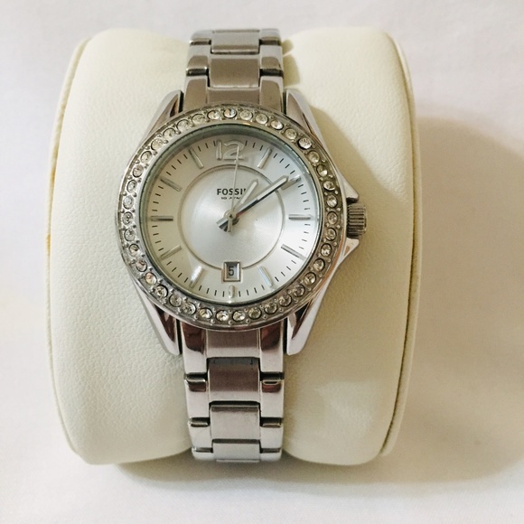 Fossil Ladies Stainless Steel Mini Riley Watch - Picture 1 of 3